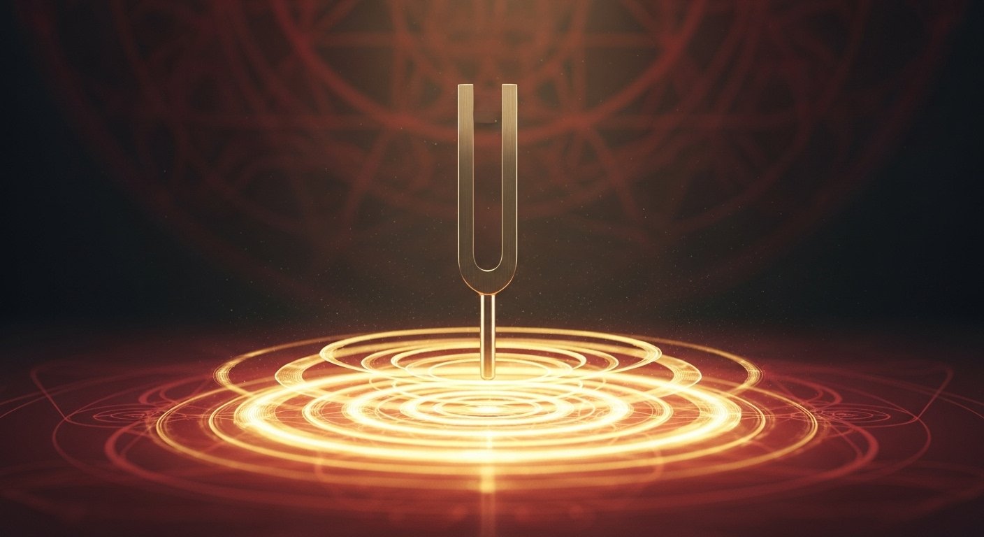 lignes sinusoïdales + diapason