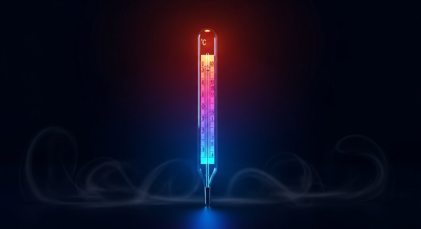 thermomètre bicolore