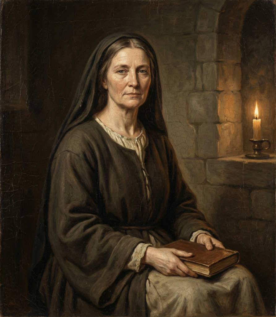 femme cathare avec livre